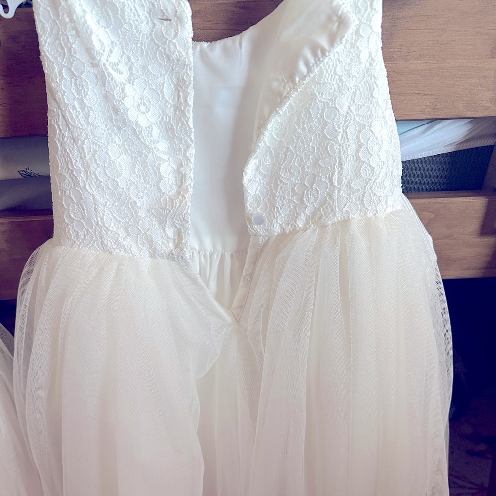 Flowers girl dress from Davids Bridal